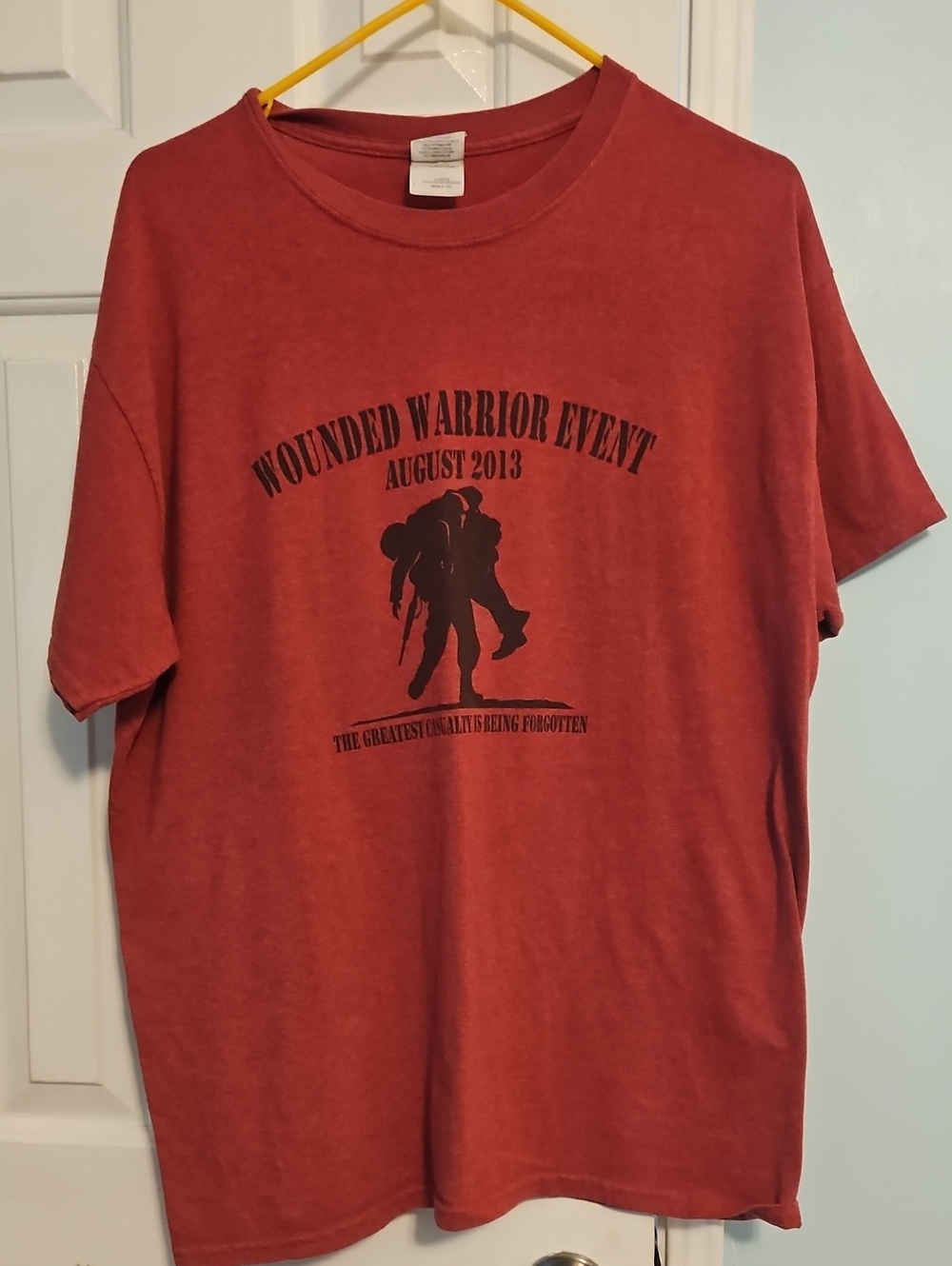 Wounded Warrior Event August 2013 Red Graphic Tee
